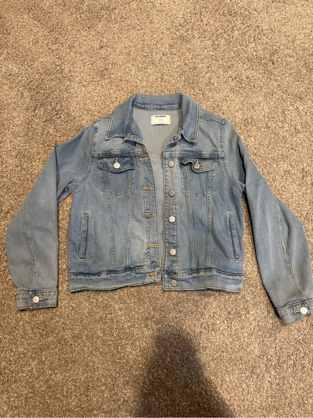 Old Navy Kid’s Light Wash Denim Jean Jacket - Like New - Youth XL 14-16